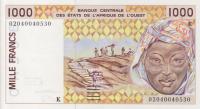 Gallery image for West African States p711Kl: 1000 Francs